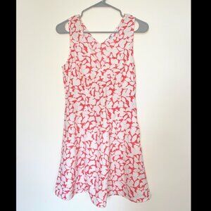Printed V-neck Sleeveless Minidress